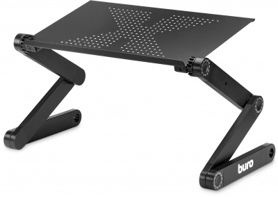 Стол для ноутбука Buro BU-807 столешница металл черный 42x48x26см
