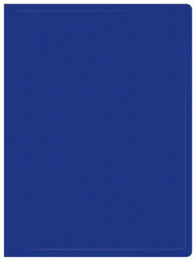 Папка с 40 прозр.вклад. Buro -ECB40BLUE A4 пластик 0.5мм синий