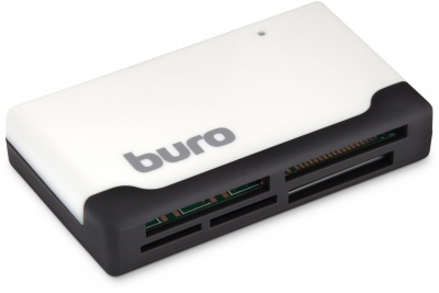Устройство чтения карт памяти USB2.0 Buro BU-CR-2102 белый