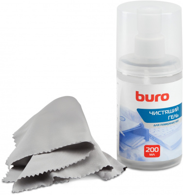 Чистящий набор (салфетки + гель) Buro BU-Gsurface для поверхностей 200мл